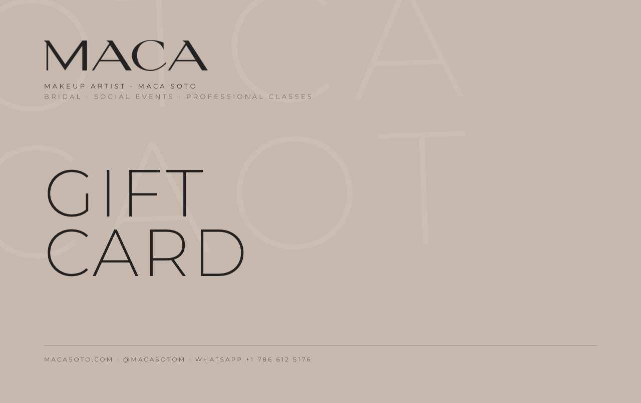 MACA Gift Card